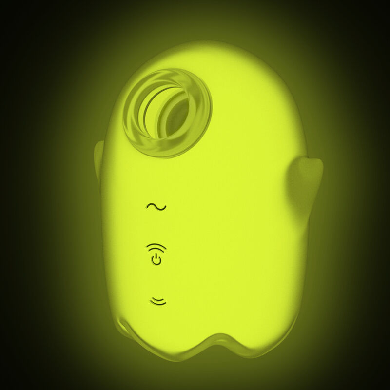 SATISFYER - GLOWING GHOST AIR PULSE & VIBRADOR AMARILLO - Sensualia