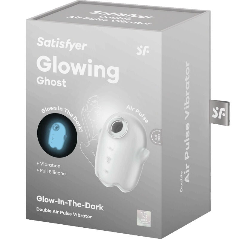 SATISFYER - GLOWING GHOST AIR PULSE & VIBRADOR AMARILLO - Sensualia