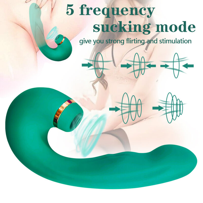 ARMONY - VIBRATEUR & VENTOUSE FLEXIBLE VERT ARMONY STIMULATORS