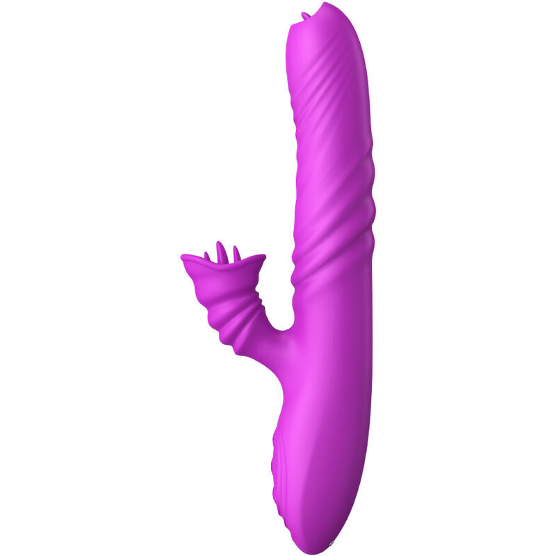 ARMONY - VIBRATEUR MULTIFONCTION ANGELIA DOUBLE LANGUE EFFET CHALEUR VIOLET - Sensualia