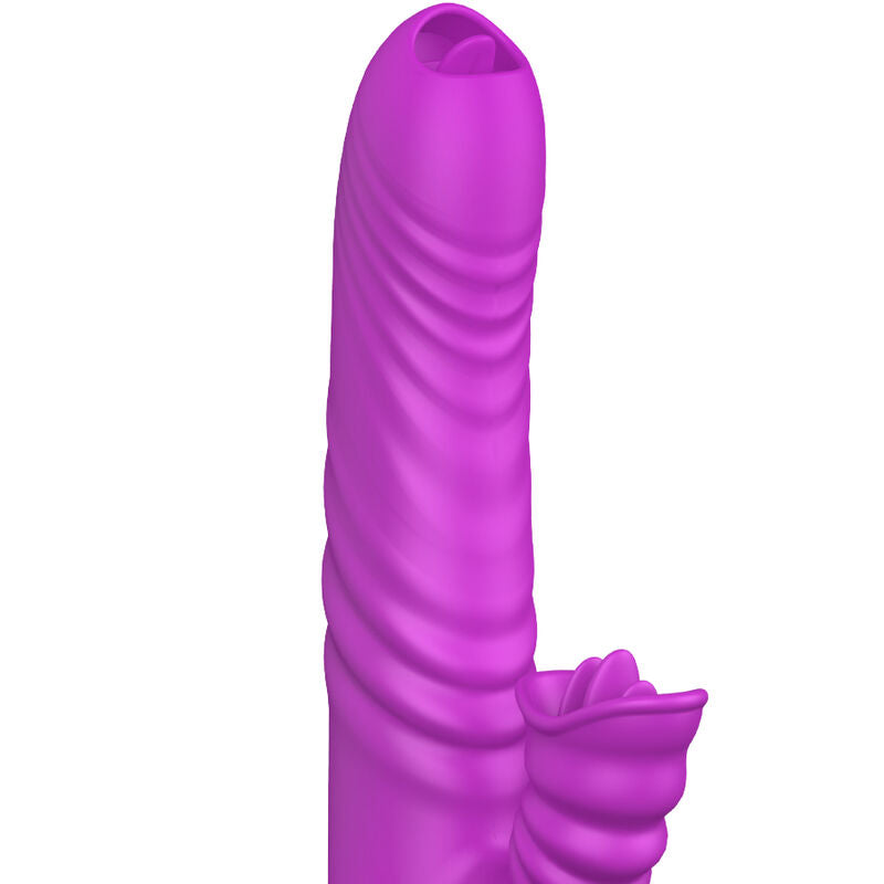 ARMONY - VIBRATEUR MULTIFONCTION ANGELIA DOUBLE LANGUE EFFET CHALEUR VIOLET - Sensualia