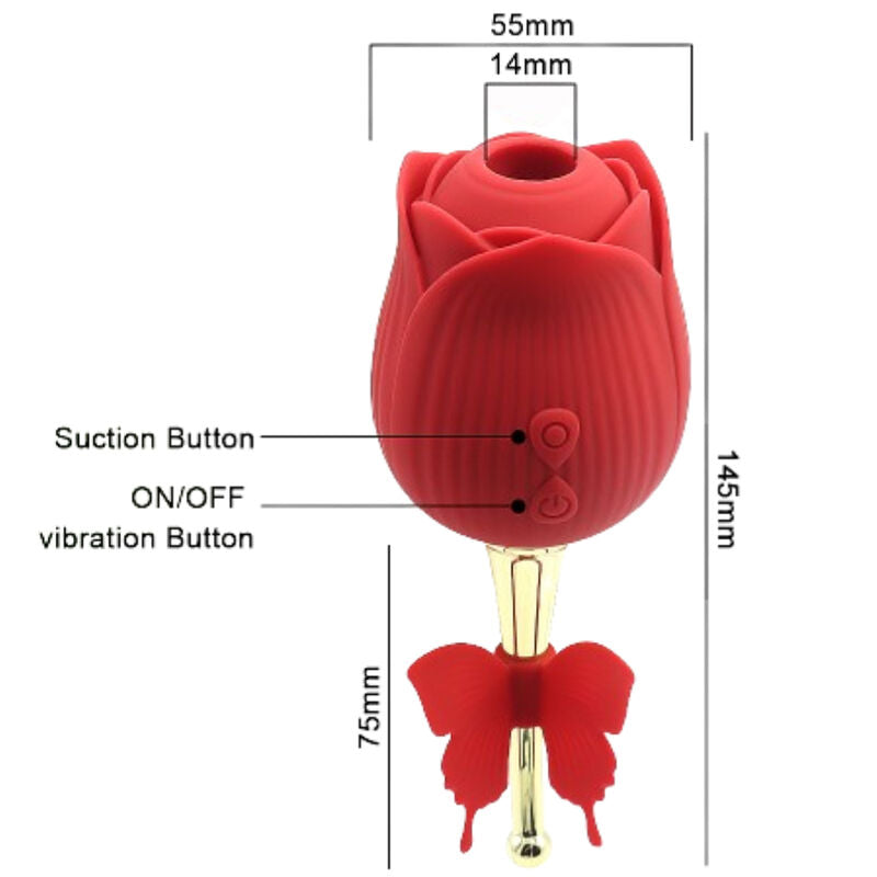 ARMONY - VENTOUSE ROUGE FLEUR PAPILLON ARMONY STIMULATORS