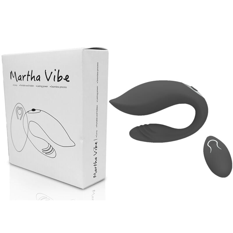 ARMONY - VIBRATEUR MARTHA POUR COUPLES TÉLÉCOMMANDE NOIR - Sensualia