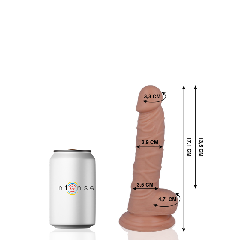 MR INTENSE - 7 PÉNIS RÉALISTE 17.1 CM -O- 2.9 CM - Sensualia