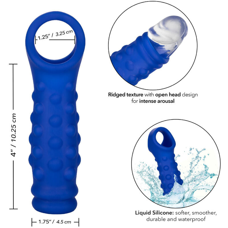 CALEXOTICS - ADMIRAL COUVERCLE DE PÉNIS EN PERLES SILICONE LIQUIDE BLEU - Sensualia