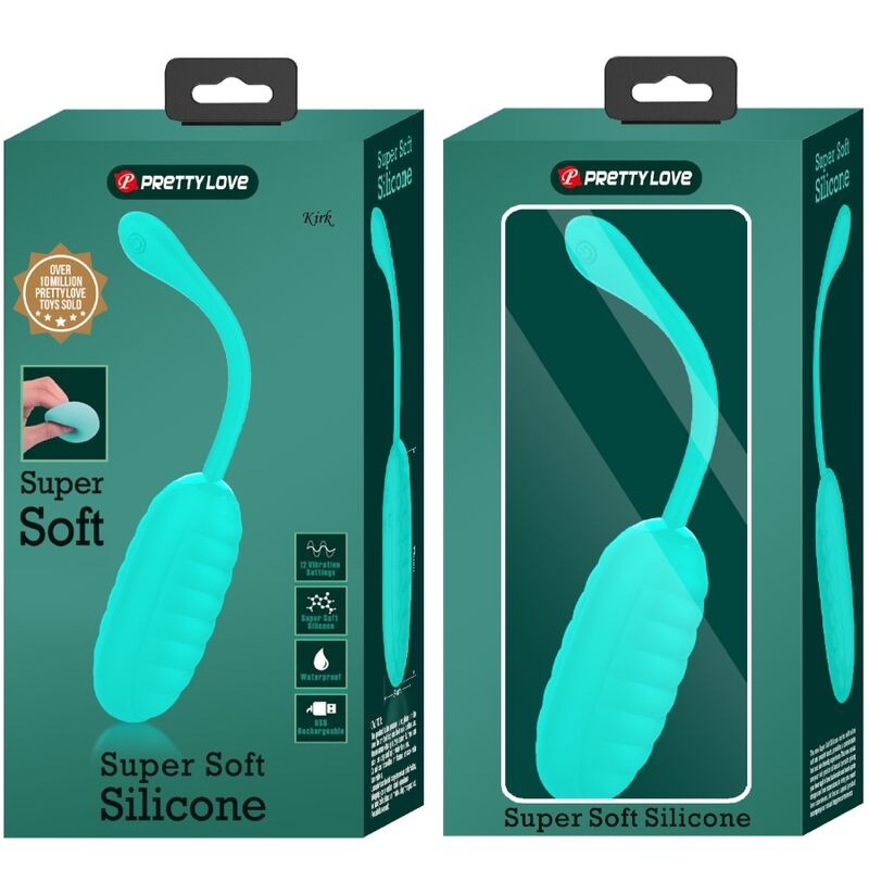 PRETTY LOVE - OEUF VIBRANT RECHARGEABLE KIRK AQUA VERT - Sensualia
