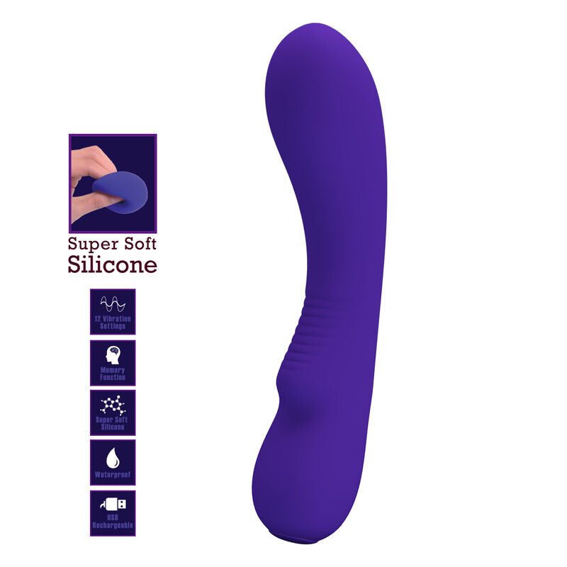 PRETTY LOVE - VIBRATEUR RECHARGEABLE PRESCOTT VIOLET - Sensualia
