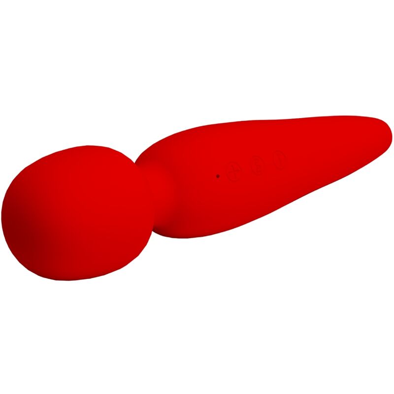 PRETTY LOVE - MASSEUR MEREDITH 12 MODES DE VIBRATION ROUGE - Sensualia