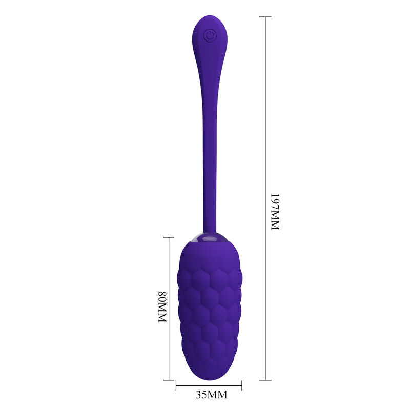 PRETTY LOVE - OEUF VIBRANT TEXTURE MARINE RECHARGEABLE VIOLET - Sensualia