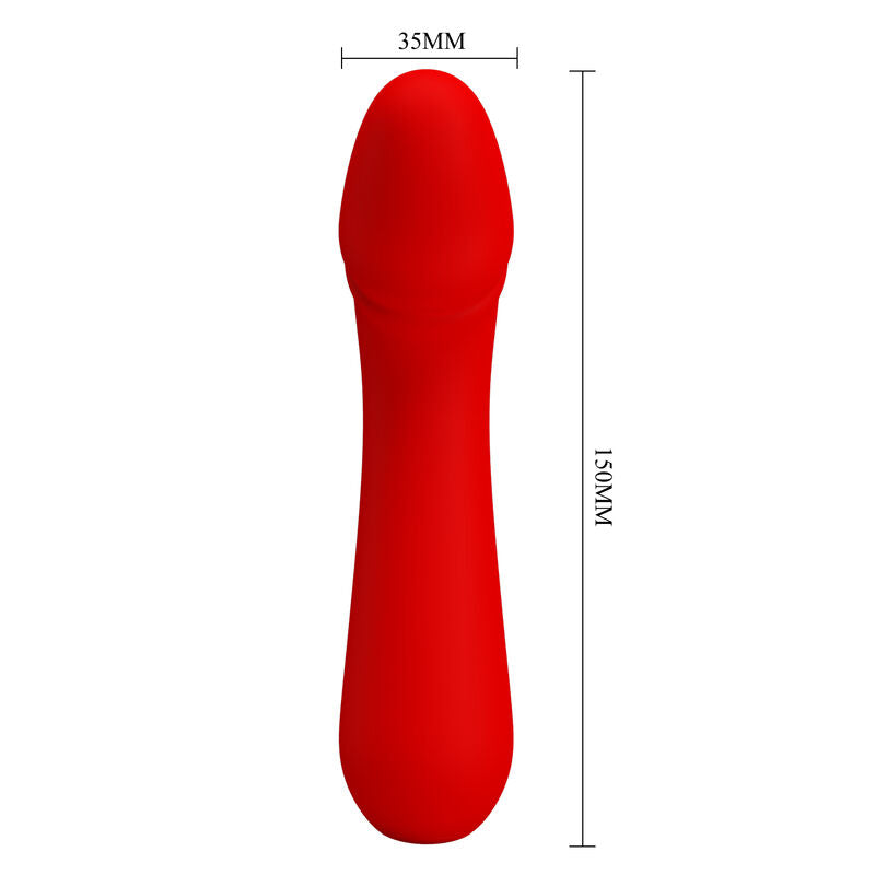 PRETTY LOVE - VIBRATEUR RECHARGEABLE CETUS ROUGE - Sensualia