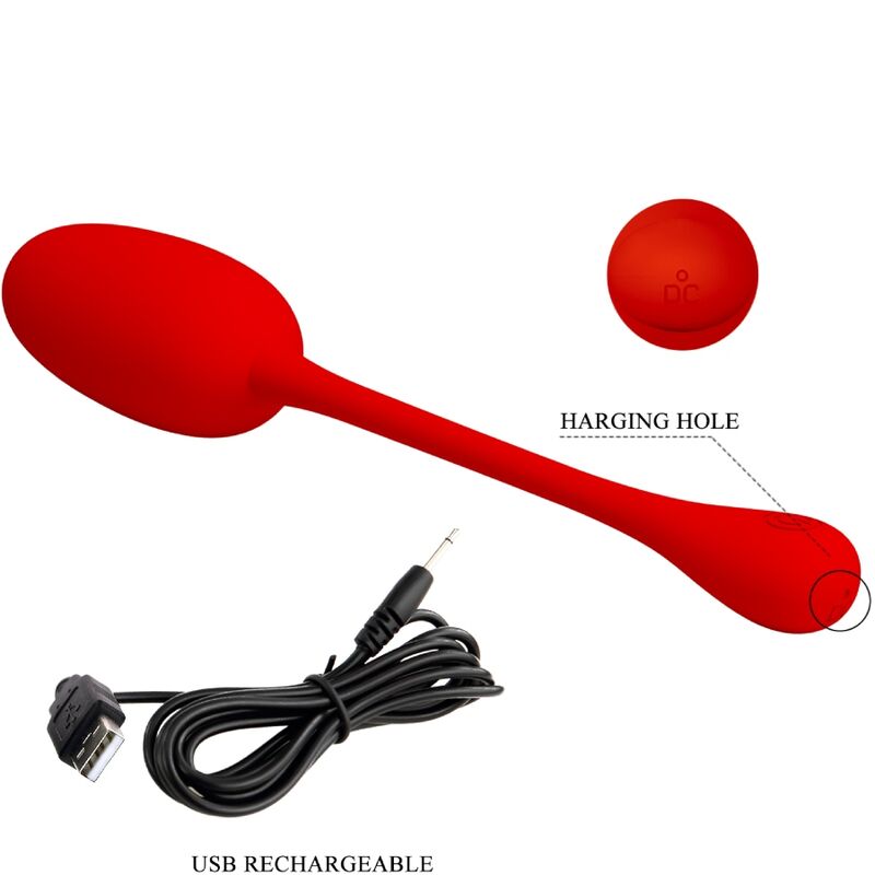 PRETTY LOVE - OEUF VIBRANT RECHARGEABLE KNUCKER ROUGE - Sensualia