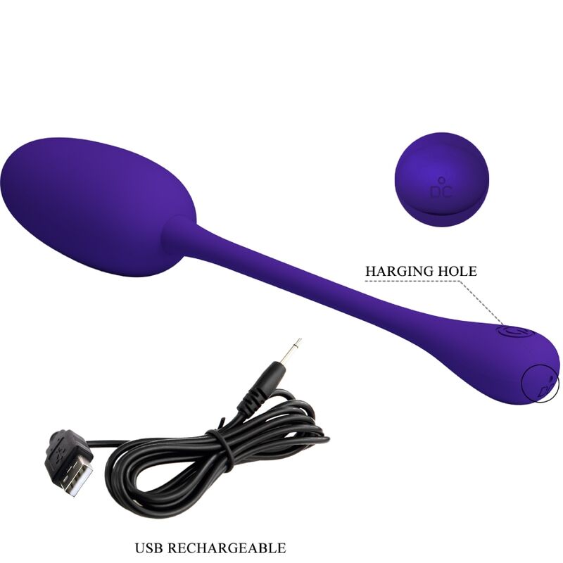 PRETTY LOVE - OEUF VIBRANT RECHARGEABLE KNUCKER VIOLET - Sensualia
