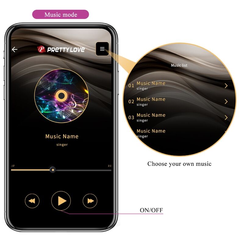 PRETTY LOVE - TÉLÉCOMMANDE JAYLEEN VIBRATOR APP VIOLET - Sensualia