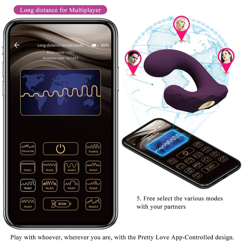 PRETTY LOVE - BILLY VIBRATION VIOLET APPLICATION GRATUITE - Sensualia