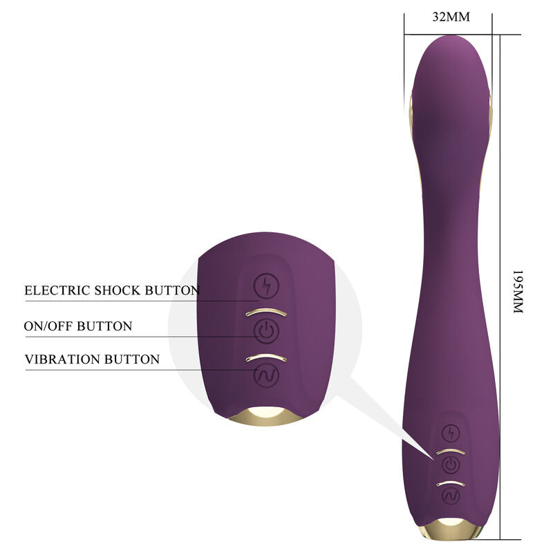 PRETTY LOVE - HECTOR ELECTROSHOCK VIBRATEUR PAR APP CONTROL VIOLET - Sensualia