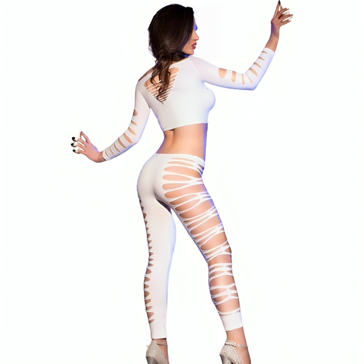 CHILIROSE - CR 3654 TOP & LEGGINS ROSA S/M - Sensualia