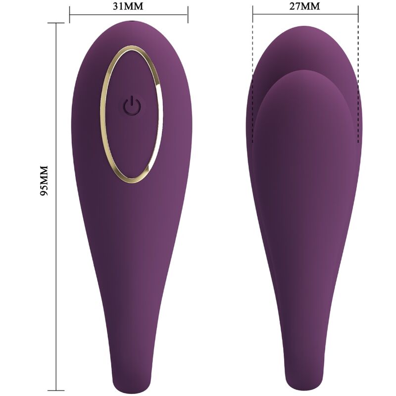 PRETTY LOVE - AUGUST VIBRATEUR DOUBLE PLAISIR GLOBAL DISTANCE - Sensualia