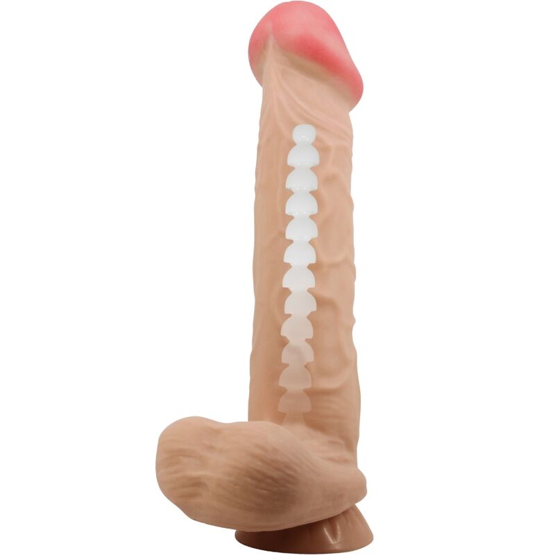 PRETTY LOVE - SÉRIE SLIDING SKIN GODE RÉALISTE AVEC VENTOUSE SLIDING SKIN FLESH 26 CM - Sensualia