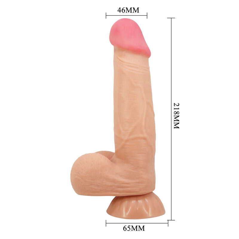 PRETTY LOVE - SÉRIE SLIDING SKIN GODE RÉALISTE AVEC VENTOUSE SLIDING SKIN 21,8 CM - Sensualia