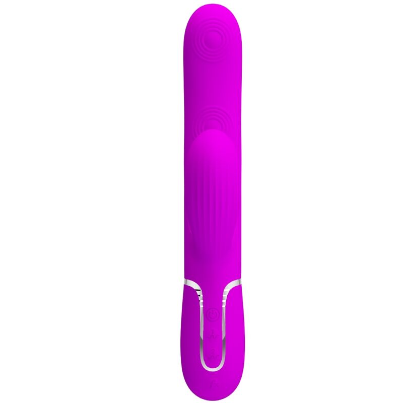 PRETTY LOVE - VIBRATEUR POINT G MULTIFONCTION 3 EN 1 PERLITA VIOLET - Sensualia