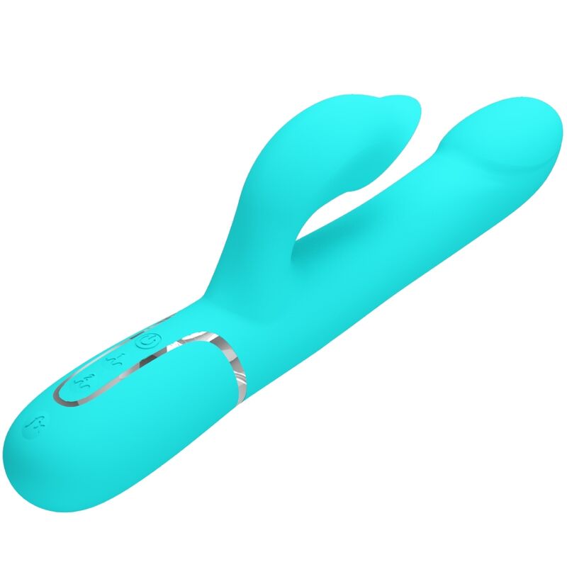 PRETTY LOVE - PERLES VIBRATEUR LAPIN VERT AQUA - Sensualia