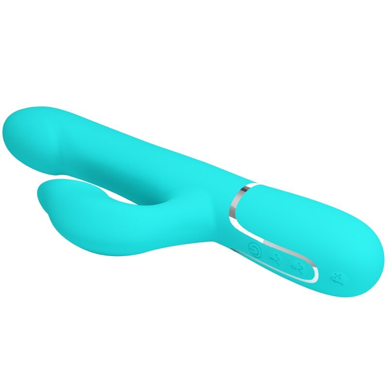 PRETTY LOVE - PERLES VIBRATEUR LAPIN VERT AQUA - Sensualia
