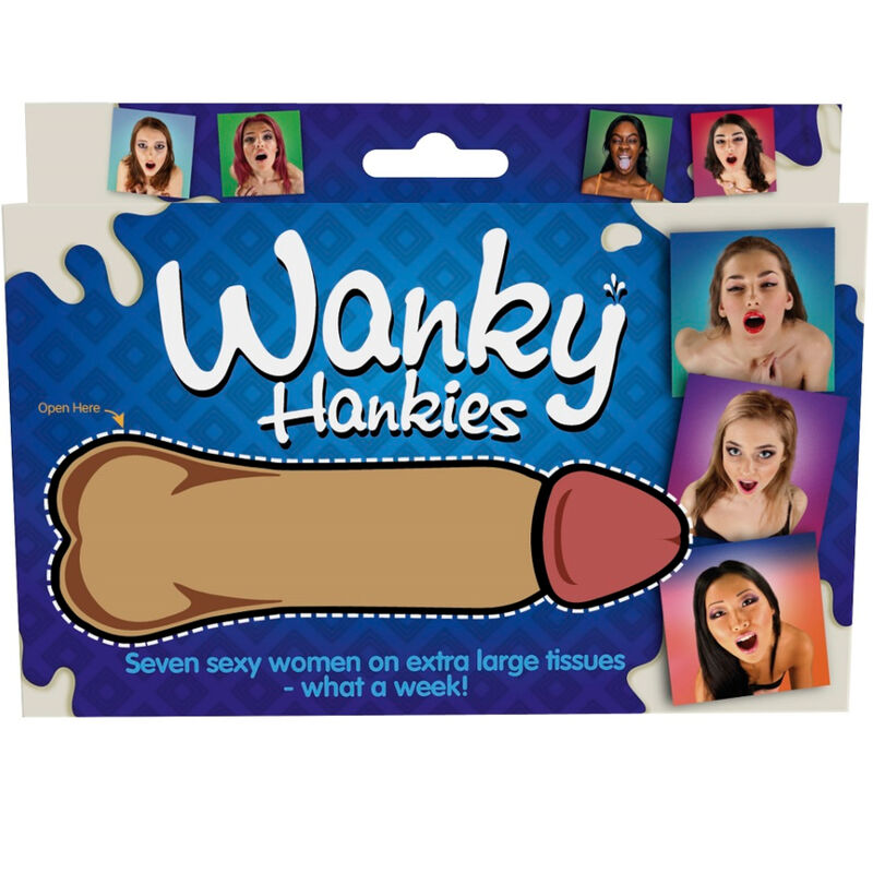 SPENCER & FLEETWOOD - WANKY HANKIES 7 MOUCHOIRS EXTRA LARGES POUR FEMMES - Sensualia