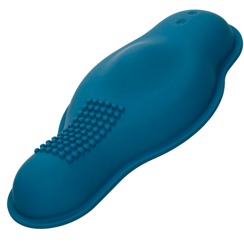 CALEXOTICS - RIDER MASSAGER DOUBLE MOTEUR TÉLÉCOMMANDE BLEU - Sensualia