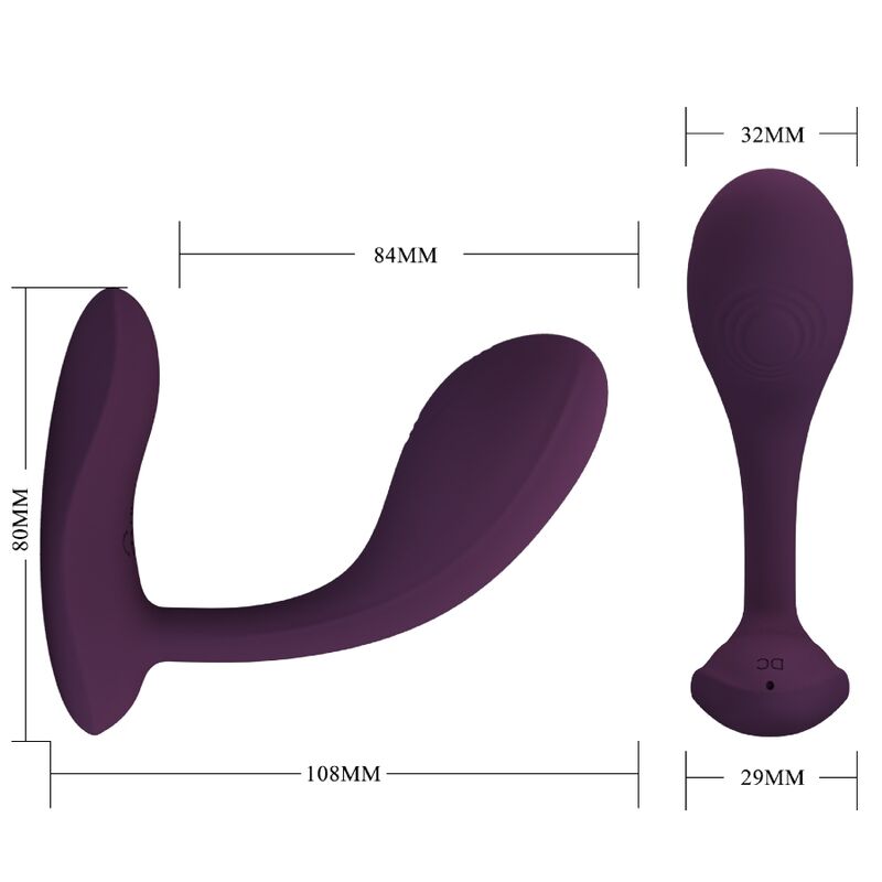 PRETTY LOVE - BAIRD APPLICATION LILA RECHARGEABLE G-SPOT 12 VIBRATIONS - Sensualia