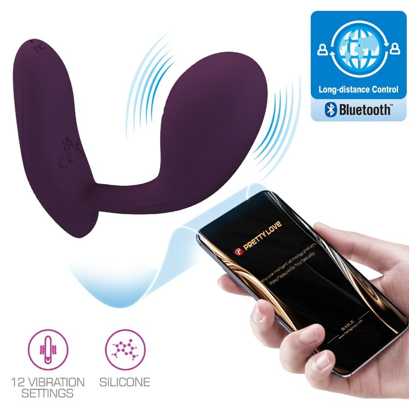 PRETTY LOVE - BAIRD APPLICATION LILA RECHARGEABLE G-SPOT 12 VIBRATIONS - Sensualia
