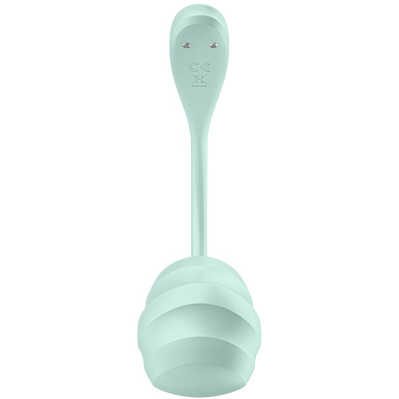 SATISFYER - APPLICATION GRATUITE STIMULATEUR DE POINT G PÉTALE LISSE VERT D'EAU - Sensualia
