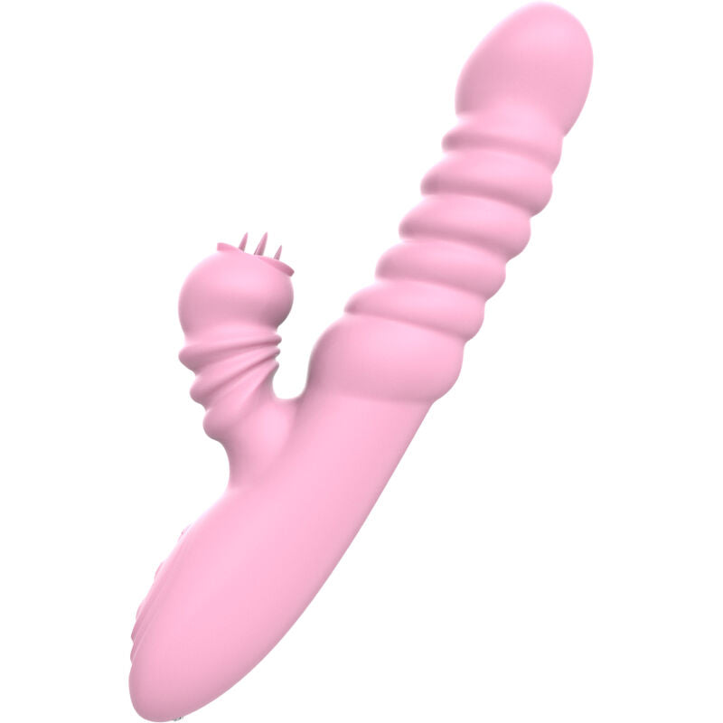 ARMONY - VIBRATEUR MULTIFONCTION AVEC LANGUE STIMULANTE EFFET CHALEUR ROSE - Sensualia