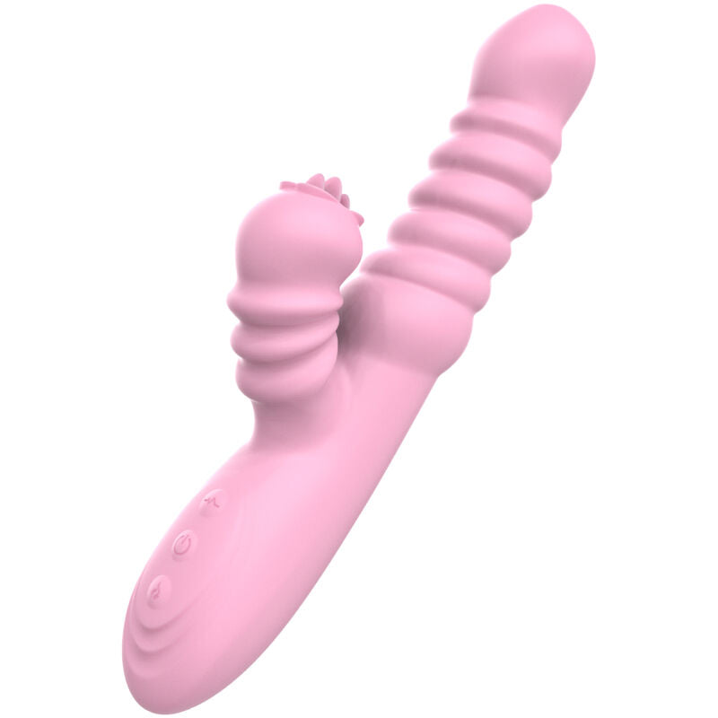 ARMONY - VIBRATEUR MULTIFONCTION AVEC LANGUE STIMULANTE EFFET CHALEUR ROSE - Sensualia