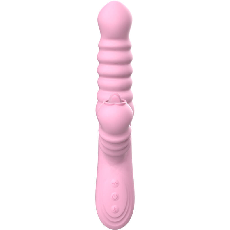 ARMONY - VIBRATEUR MULTIFONCTION AVEC LANGUE STIMULANTE EFFET CHALEUR ROSE - Sensualia