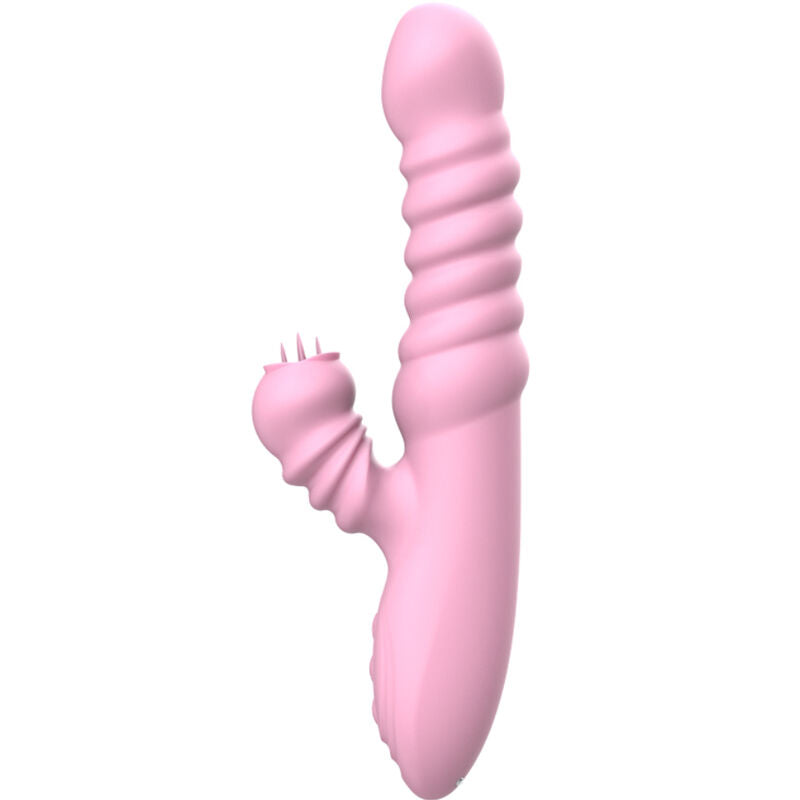 ARMONY - VIBRATEUR MULTIFONCTION AVEC LANGUE STIMULANTE EFFET CHALEUR ROSE - Sensualia