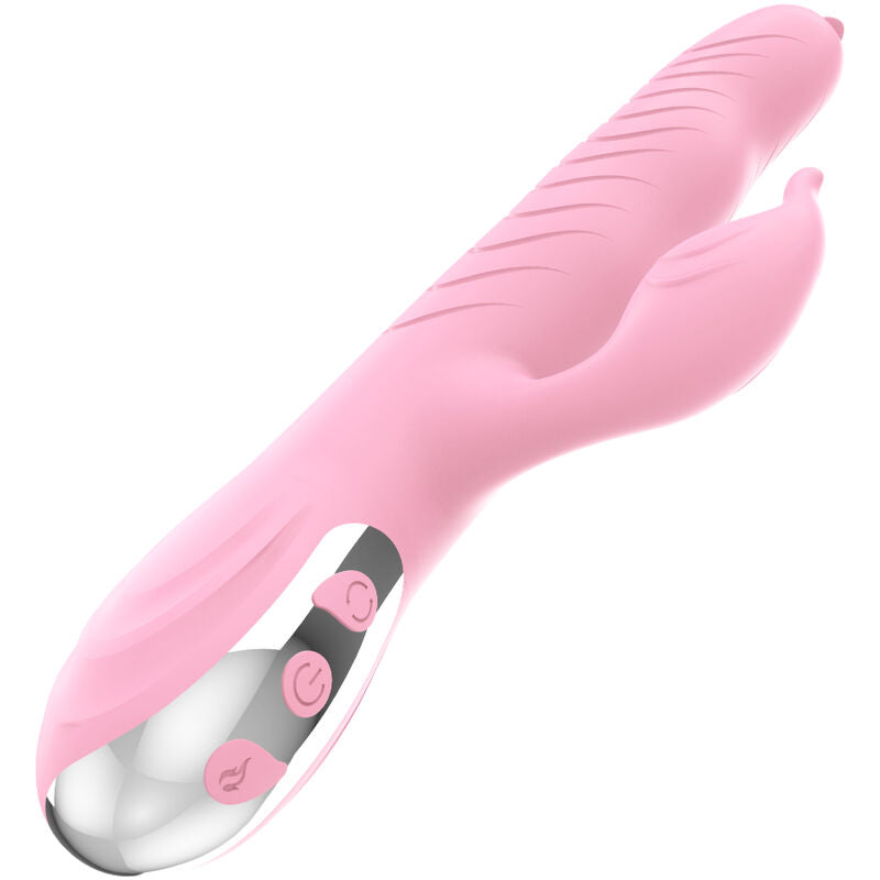 ARMONY - VIBRATEUR MARCIA & POUSSÉE DOUBLE LANGUE EFFET CHALEUR ROSE - Sensualia