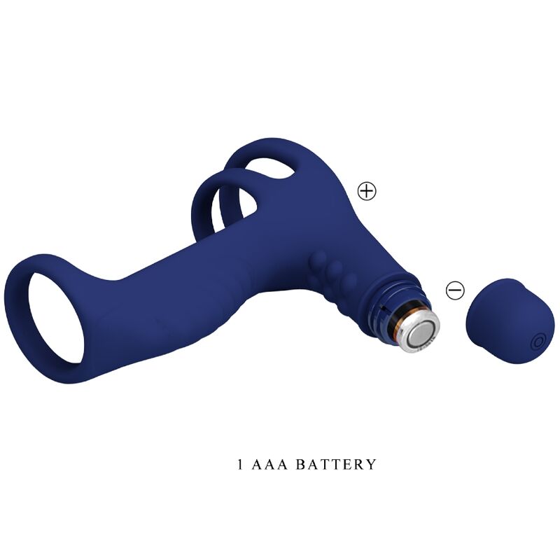 PRETTY LOVE - ANNEAU VIBRANT ELISH AVEC EXTENSION BLEU - Sensualia