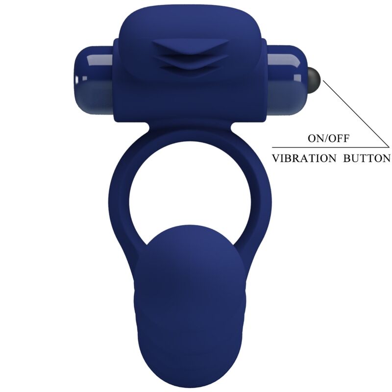 PRETTY LOVE - AJMAL ANNEAU VIBRANT AVEC PLUG BLEU - Sensualia