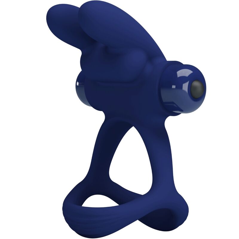 PRETTY LOVE - FRANCISCO DOUBLE ANNEAU VIBRANT LAPIN BLEU - Sensualia