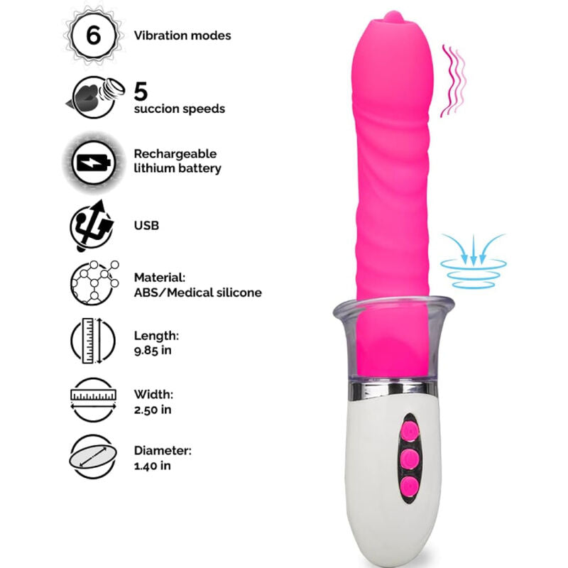 ARMONY - VIBRATEUR LIBERTY & POUSSÉE AVEC LANGUE - Sensualia