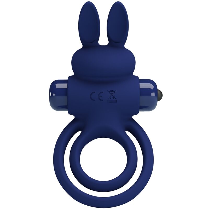 PRETTY LOVE - DAREY DOUBLE ANNEAU VIBRANT LAPIN BLEU - Sensualia