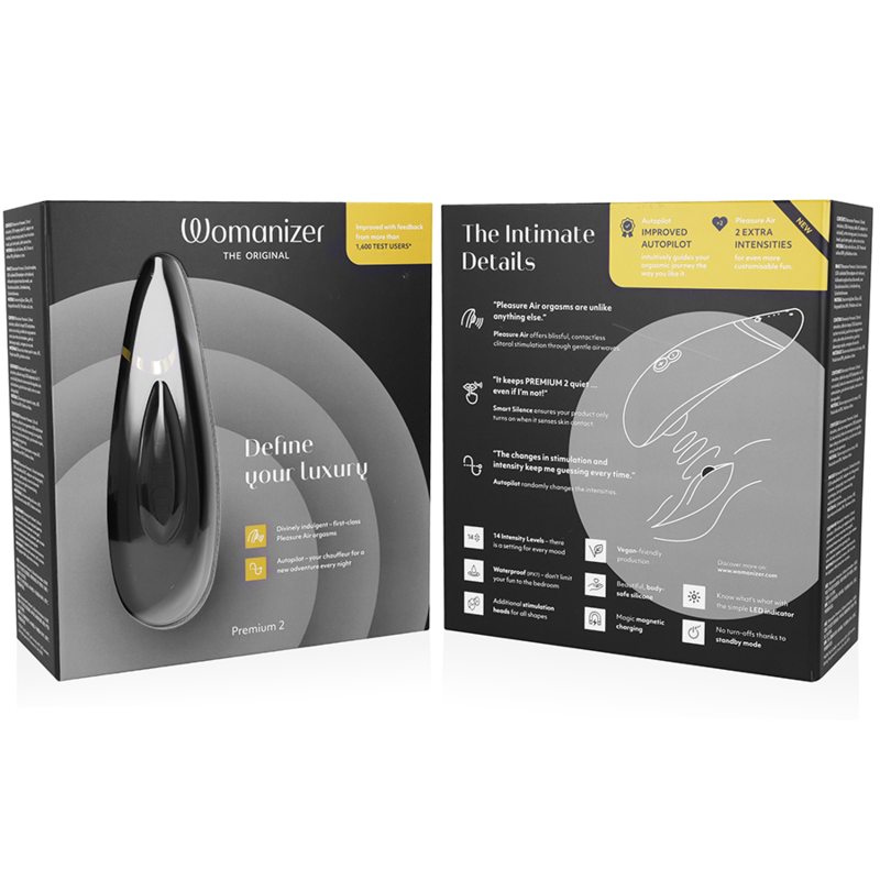 WOMANIZER - STIMULATEUR CLITORAL PREMIUM 2 NOIR - Sensualia