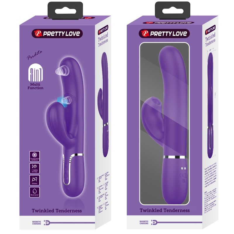 PRETTY LOVE - PERLITA VIBRATEUR G-SPOT 3 EN 1 MULTIFONCTION VIOLET - Sensualia