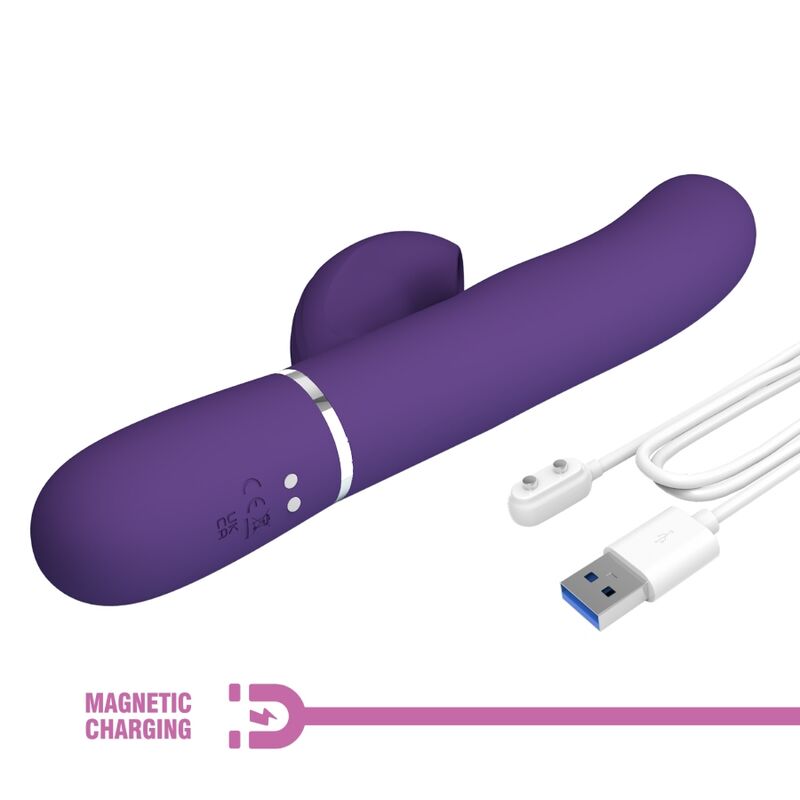 PRETTY LOVE - PERLITA VIBRATEUR G-SPOT 3 EN 1 MULTIFONCTION VIOLET - Sensualia
