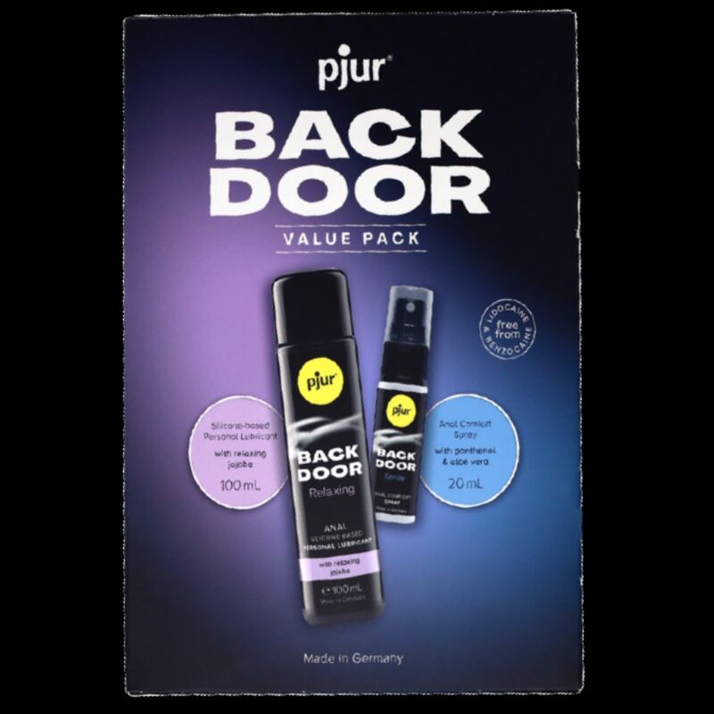 PJUR - BACK DOOR ENSEMBLE DE LUBRIFIANT ANAL ET SPRAY - Sensualia