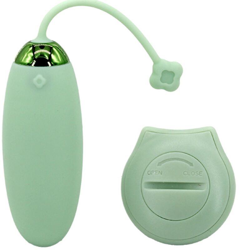 ARMONY - KITTY FUN EGG VIBRATEUR TÉLÉCOMMANDE 10 VIBRATIONS VERT - Sensualia