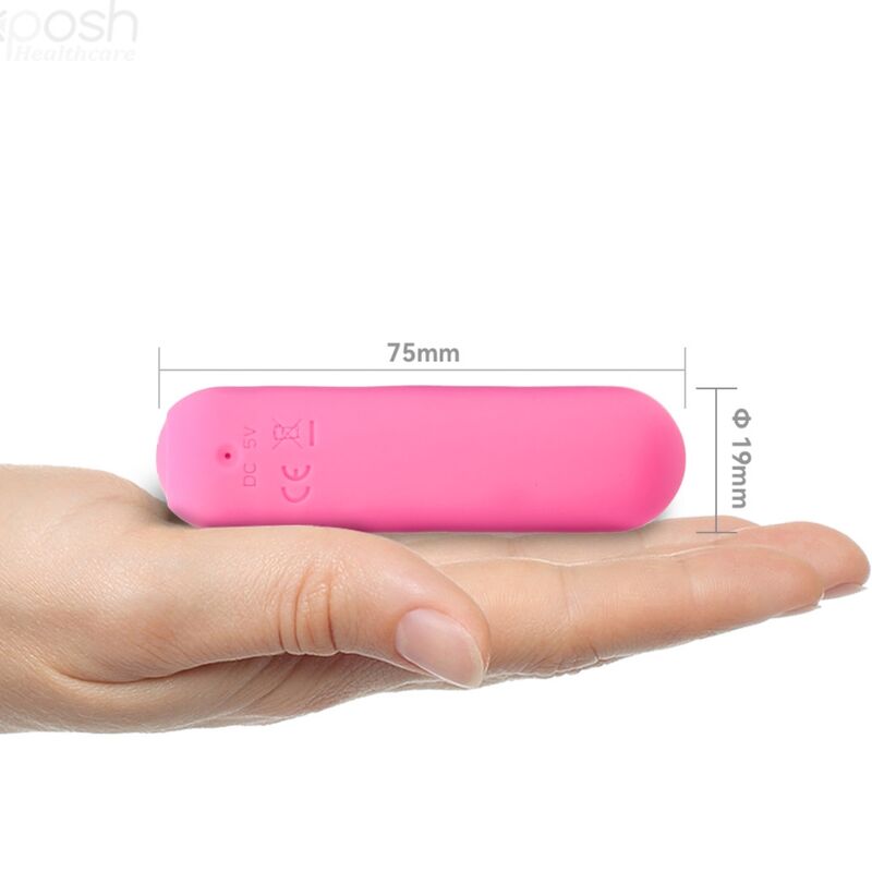 ARMONY - SPLASH JOIE VIBRATEUR BULLET TÉLÉCOMMANDE EN SILICONE 10 VIBRATIONS 75 X 19 CM ROSE - Sensualia