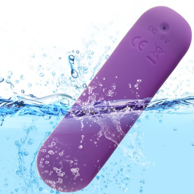 ARMONY - SPLASH JOIE VIBRATEUR BULLET TÉLÉCOMMANDE EN SILICONE 10 VIBRATIONS 75 X 19 CM VIOLET - Sensualia
