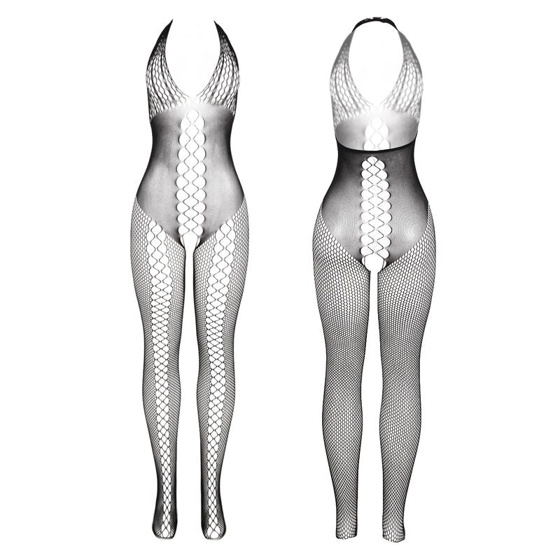 SUBBLIME - 951832 BODYSTOCKING AVEC DOS OUVERT ET DÉTAILS CROISÉS NOIR TAILLE UNIQUE - Sensualia