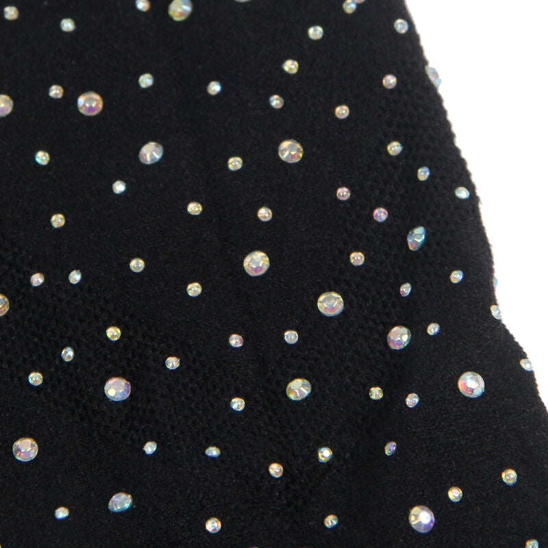 SUBBLIME - 952198 ROBE RESILLE AVEC DIAMANTS BRILLANTS NOIR TAILLE UNIQUE - Sensualia